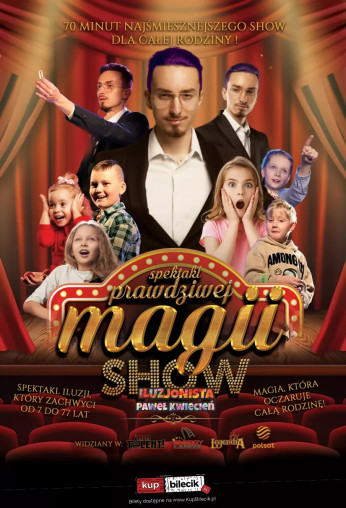 Bolków Wydarzenie Spektakl Prawdziwa Magia - Familijny Spektakl Iluzji